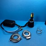 هدلایت سه رنگ COB موتورسیکلت برند MOTOLED | سفید، یخی، انبه‌ای - Image 4