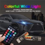 چراغ سکن کنترلی RGB مدل Beta T10 | تغییر رنگ با ریموت | مناسب موتور سیکلت و خودرو